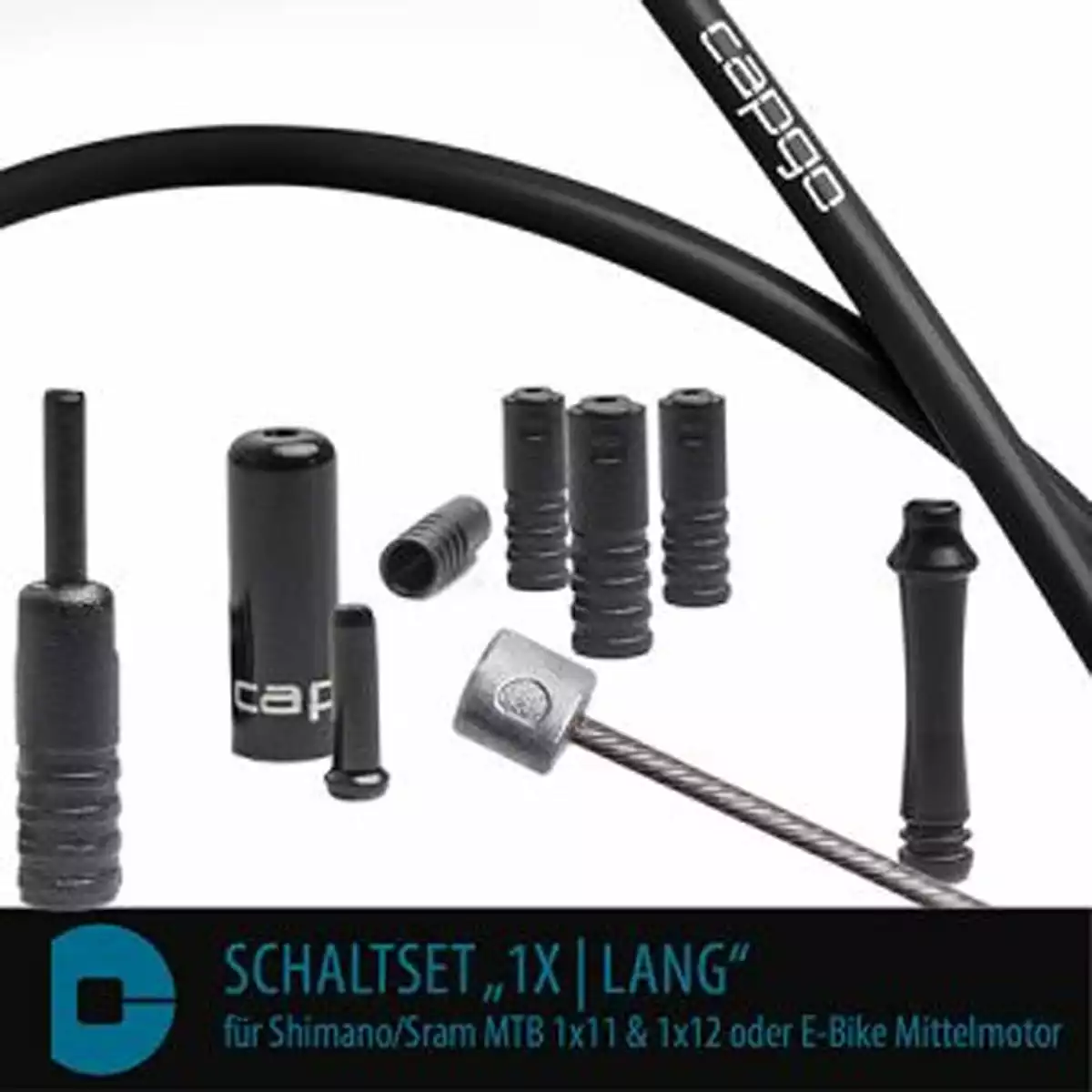 CAPGO Schakelkit BL Shimano/Sram MTB 1x11 / 1x12 Of E-bike Middenmotor - Zwart 1 CAPGO Schakelkit BL Shimano/Sram MTB 1x11 / 1x12 Of E-bike Middenmotor - Zwart