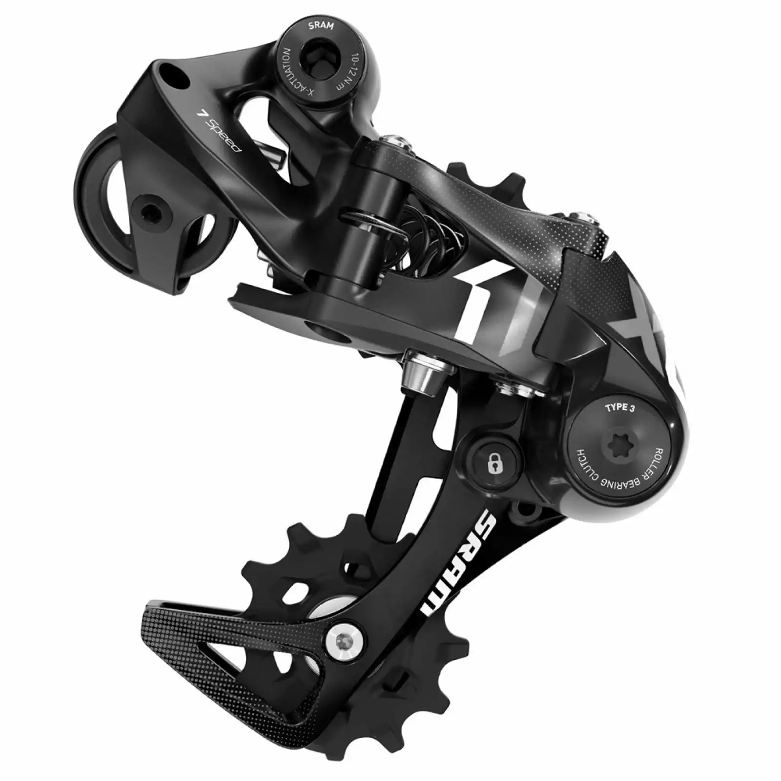 SRAM X01 DH Type 3.0 Achterderailleur - Middelhoge Kooi - 7 Versnellingen - Zwart - 2018 1 SRAM X01 DH Type 3.0 Achterderailleur - Middelhoge Kooi - 7 Versnellingen - Zwart - 2018