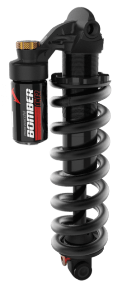 Marzocchi Bomber CR Performance Trunnion Steel Muffler 205x60 Mm - Zwart