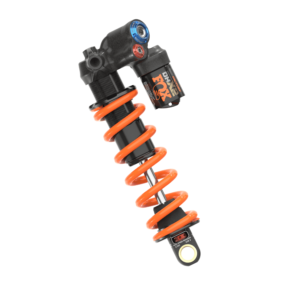 Fox Shox DHX2-fabrieksschokdemper - Zwart/Oranje 1 Fox Shox DHX2-fabrieksschokdemper - Zwart/Oranje
