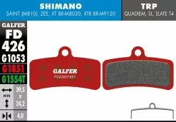 GALFER Geavanceerd Remblok - Shimano Saint, Zee, XT