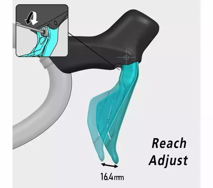 Schakel-/remhendel ST-R7170, Di2, Draadloos, Schijf, SHIMANO 105 4 Schakel-/remhendel ST-R7170, Di2, Draadloos, Schijf, SHIMANO 105 - Afbeelding 4