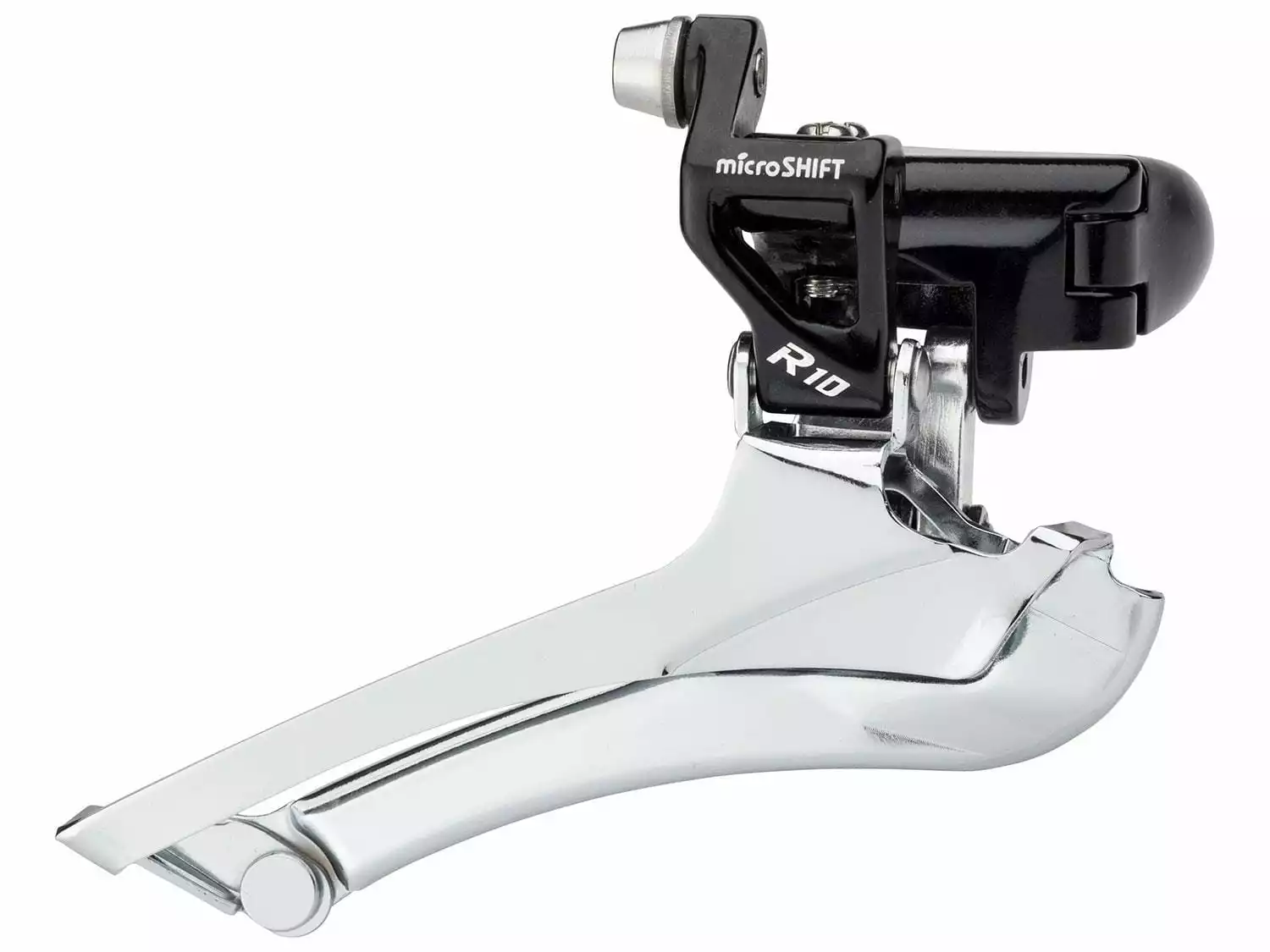 MICROSHIFT Mezzo Voorderailleurklem Type 3x7/8 Speed - Zilver 1 MICROSHIFT Mezzo Voorderailleurklem Type 3x7/8 Speed - Zilver