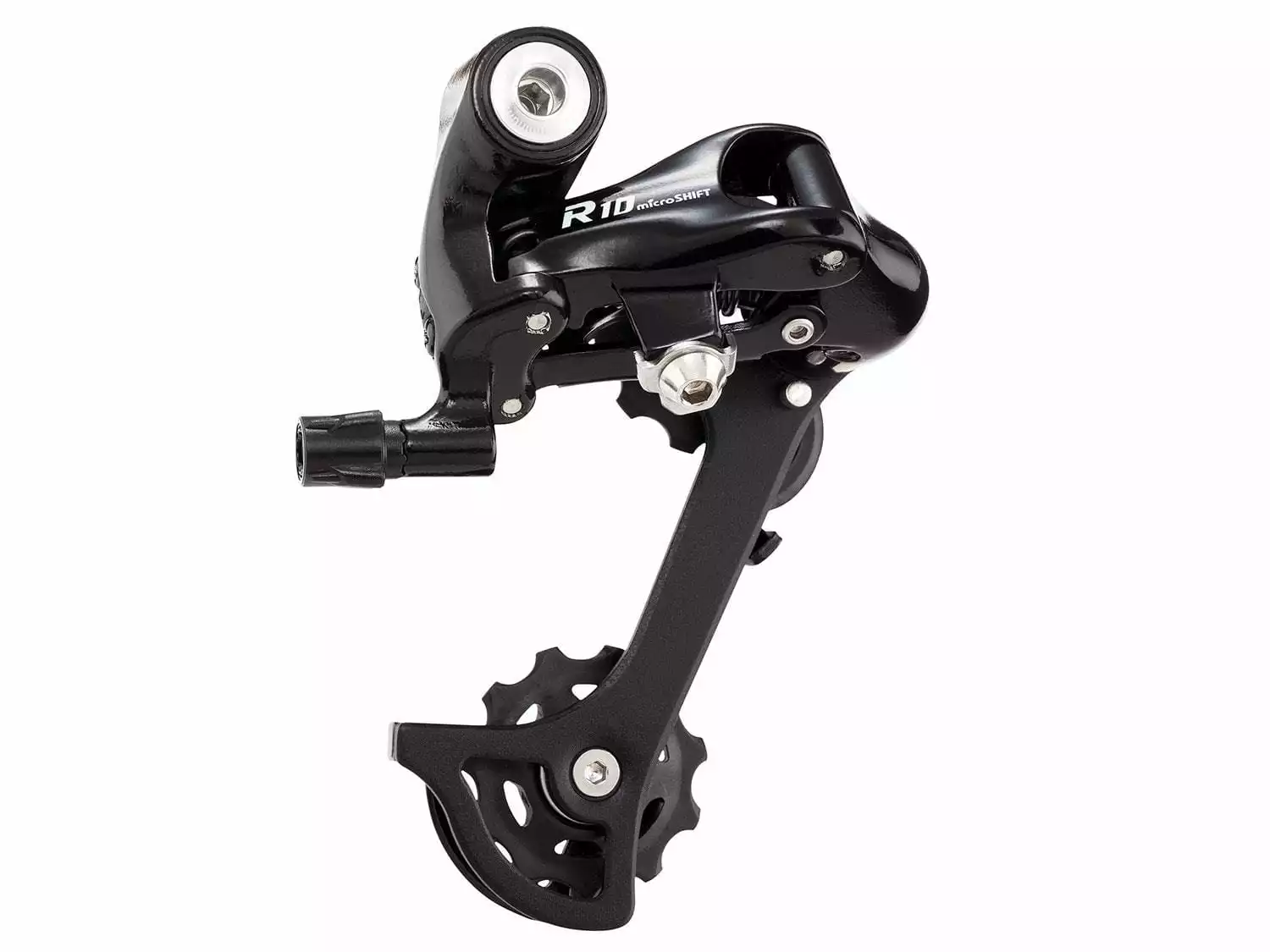 MICROSHIFT R10 Road Achterderailleur Medium Kooi 2x10 Speed - Zwart 1 MICROSHIFT R10 Road Achterderailleur Medium Kooi 2x10 Speed - Zwart