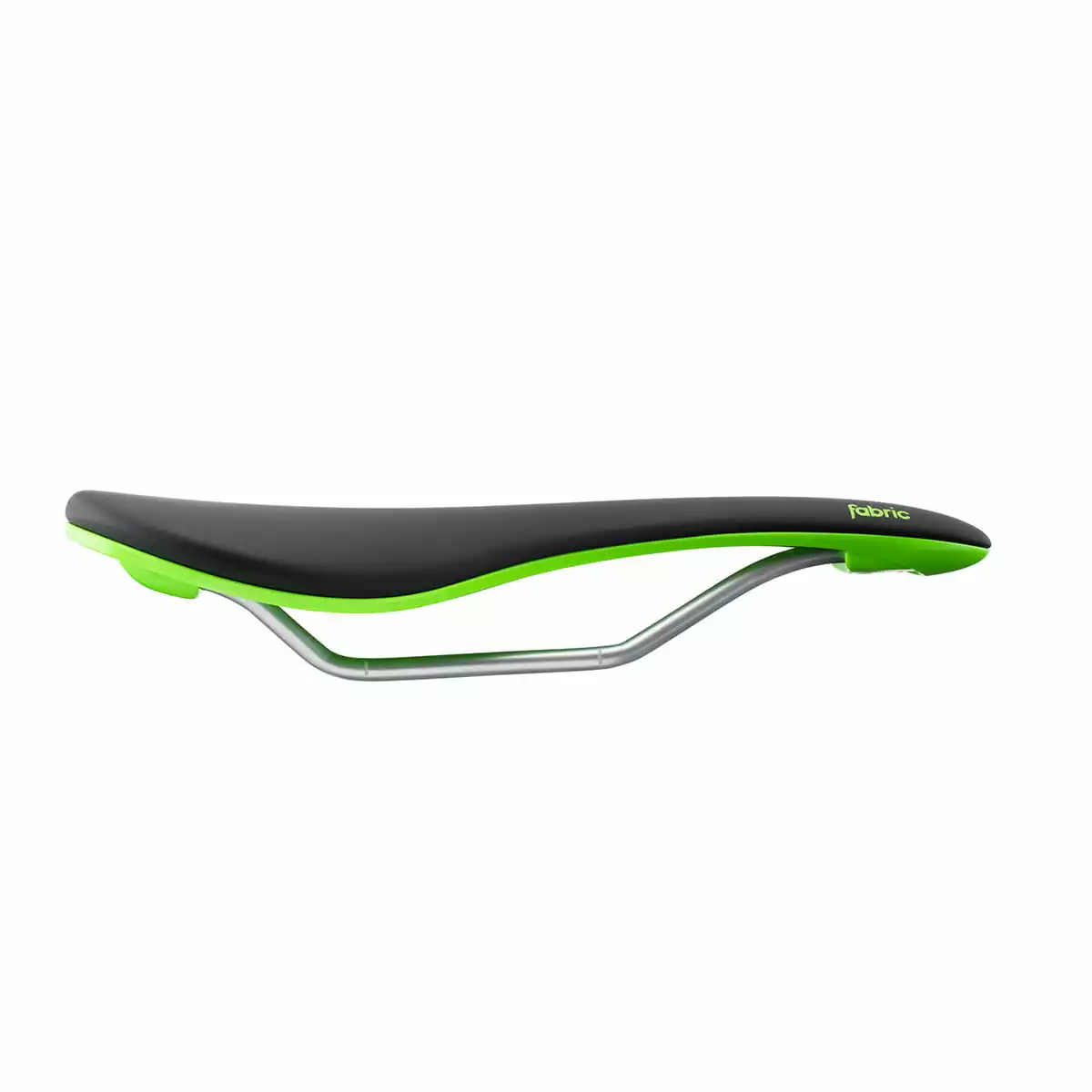 Fabric Scoop Elite Plat Zadel - Zwart/Groen 2 Fabric Scoop Elite Plat Zadel - Zwart/Groen - Afbeelding 2