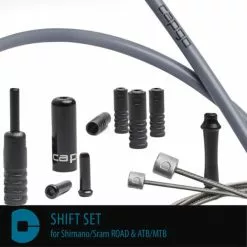 CAPGO Schakelkabelsets BL Shimano/Sram ROAD & ATB/MTB - Grijs