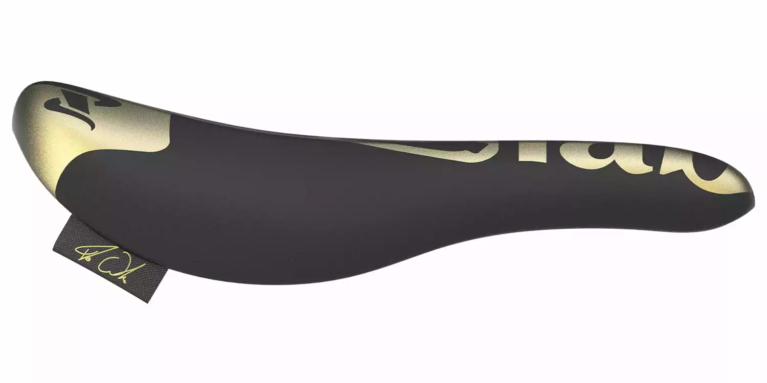 Sqlab 6OX Trial Fabio Wibmer - Zadel - Zwart/Goud 2 Sqlab 6OX Trial Fabio Wibmer - Zadel - Zwart/Goud - Afbeelding 2