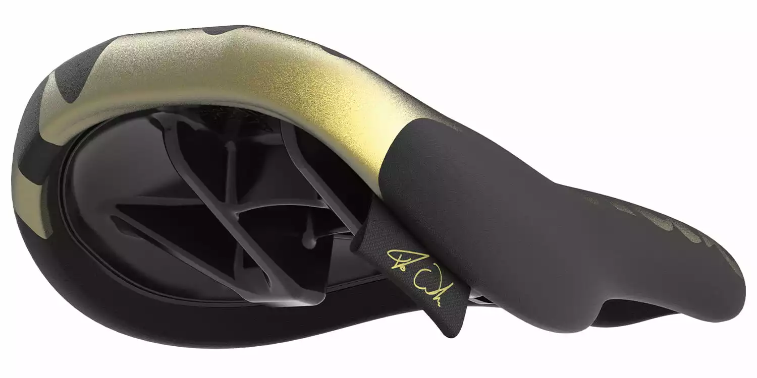 Sqlab 6OX Trial Fabio Wibmer - Zadel - Zwart/Goud 4 Sqlab 6OX Trial Fabio Wibmer - Zadel - Zwart/Goud - Afbeelding 4