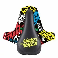 Reverse Shovel & Shred Zadel - Zwart/Geel