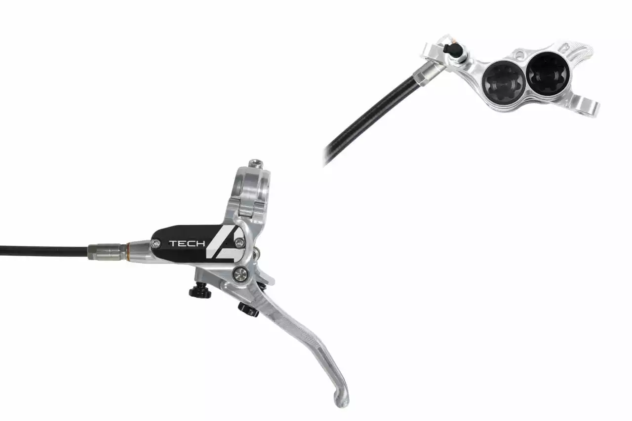 HOPE Tech 4 E4 Schijfrem - Zilver / Zwart 2 HOPE Tech 4 E4 Schijfrem - Zilver / Zwart - Afbeelding 2